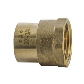 Copper Solder Ring Fitting Female Straight Coupler