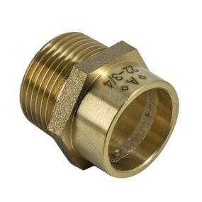 Copper Solder Ring Fitting Male Straight Coupler