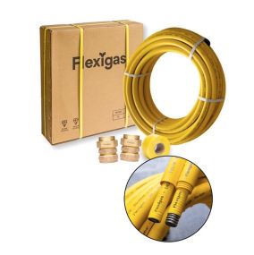Flexigas DS-CK15-5M-CC, Double Sleeved Contractor Kits: 15mm x 5m with 2 x Flexigas to Copper Compression
