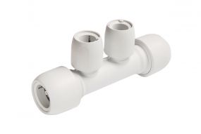 Hep2O 2 Port Manifold PF/PF Sameside (22 x 15mm)