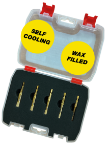 5 Piece Vacuum Brazed Diamond Drill Bit Kit