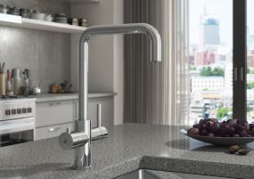 LeoNova 3 in 1 Instant Hot Water Tap with Boiler and Filter (Chrome)