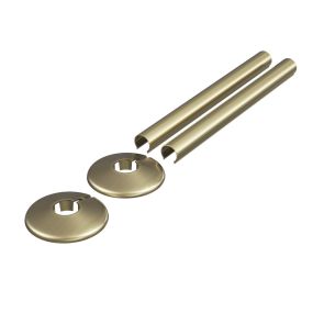 LeoNova 200mm Retro Fit Sleeve and Collar Set 18mm Diameter Alloy (Brushed Brass)
