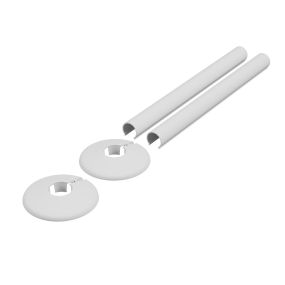 LeoNova 200mm Retro Fit Sleeve and Collar Set 18mm Diameter Plastic (White)