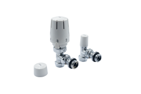 Caleffi altecnic - 15mm SELF SEALING Eres Angled Thermostatic Radiator Valve (Twin Pack)