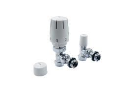 Altecnic Caleffi Eres Self Sealing Angled Thermostatic Radiator Valve (15mm) (Twin Pack)