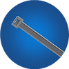 FM Products Cable Tie (Pack of 100) (300 x 4.8) (Silver)
