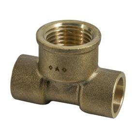 Copper Solder Ring Fitting Female Branch Tee