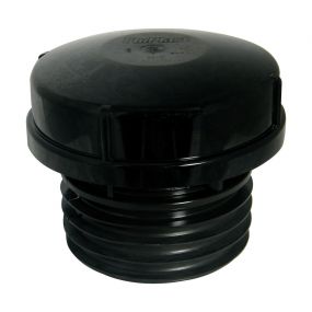 FloPlast Push-Fit Air Admittance Valve (110mm) (Black)