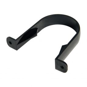 Floplast  Downpipe Clip for 68mm Round Downpipe Black