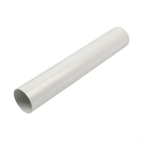 Floplast  2.5 Metre x 68mm Round Downpipe White (Bundle of 10)