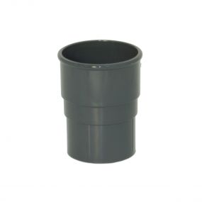 Floplast  Pipe Connector for 68mm Round Downpipe Anthracite Grey