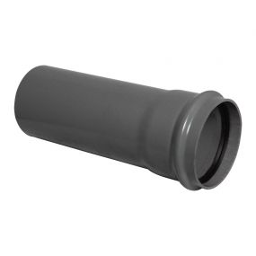 Floplast 110mm x 3 metre Single Socket Soil Pipe Anthracite (Bundle of 10)