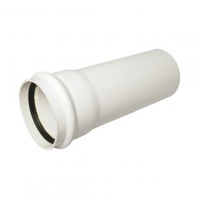 Floplast 110mm x 4 metre Single Socket Soil Pipe White (Bundle of 8)