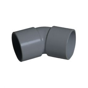 FloPlast 32mm Solvent Weld 45 Deg Obtuse Bend Grey