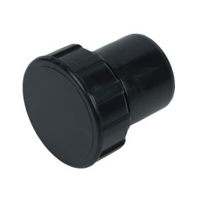 FloPlast 40mm Access Plug Solvent Weld Black