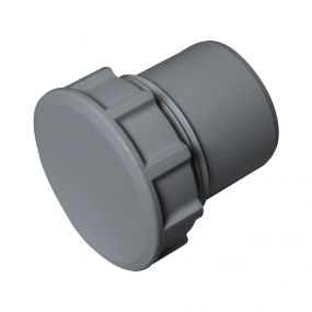 FloPlast 32mm Access Plug Solvent Weld Grey
