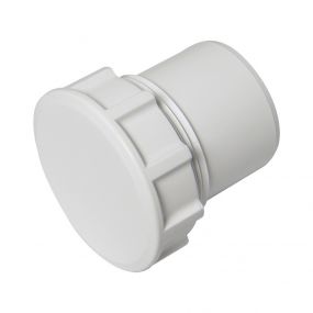 FloPlast 32mm Access Plug Solvent Weld White