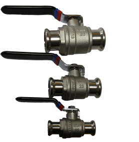 M Profile Press Fitting Lever Ball Valve Group