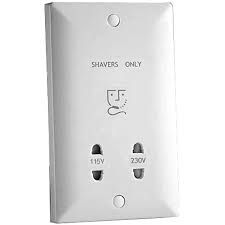 Primaflow Shaver Socket Dual Voltage 240v and 110V Output