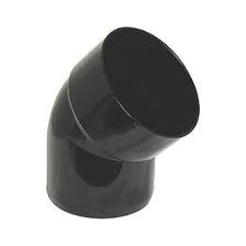 Solvent Weld 40mm 135 Deg Spigot Bend Black