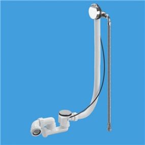 McAlpine 1.5” Bath Trap With Pop Up Waste Filler Extension And Overflow HCN3165UK-1M