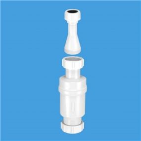 McAlpine Tundish Adaptor (1.1/4 Inch BSP x 22mm (Nut x Compression))