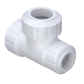 Keyplumb Polybutylene Push-Fit Reducing Tee (22 x 22 x 15mm) (White)