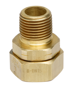 Gastite DN50 Straight Fitting  Brass 2" Male BSPT