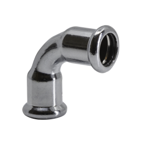 M Profile WRAS Press Fitting 15mm Elbow ( CHROME )