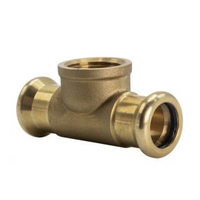M' Profile WRAS Press Fitting 42mm x 42mm x 3/4" Female Branch Tee