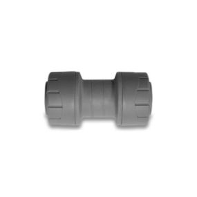 Polyplumb Enhanced Straight Coupler (Grey) (10mm)