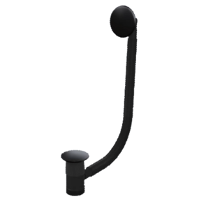 Top-Fix Click Clack Bath Waste (Matt Black)