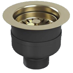 Top-Fix Kitchen Strainer without Overflow (Brushed Brass)