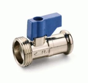 Press Fit Straight Wash Machine Tap "M" Profile 15mm
