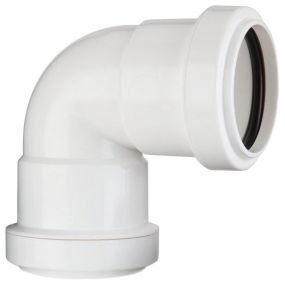 Push Fit Knuckle Bend 90 Degree (32mm) (White)