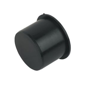 Waste Pushfit 40mm Socket Plug Black