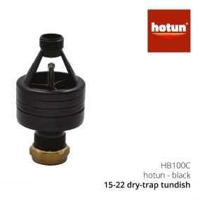 Hotun Dry Trap Tundish (with nut & olive) - Black HB100C