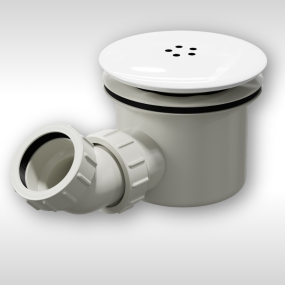 LeoNova High Flow Shower Tray Waste (Matt White)