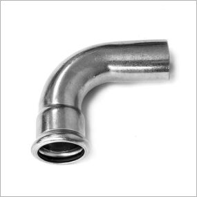 M Profile WRAS Press Fitting Street Elbow ( CHROME )