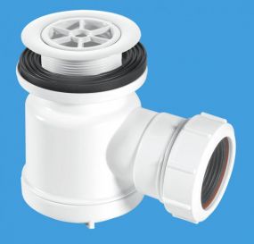 McAlpine STW1R Shower Trap With 19mm Seal & 70mm White Plastic Flange