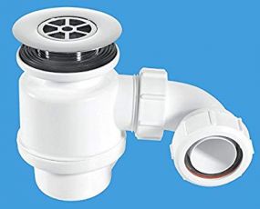 McAlpine STW4R Shower Trap With 50mm Seal & 70mm Chromed Plastic Flange