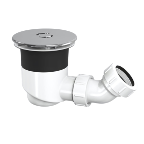 Top-Fix Shower Tray Waste With Elbow (Chrome)
