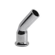 M Profile WRAS Press Fitting 45 Degree Street Elbow ( CHROME )