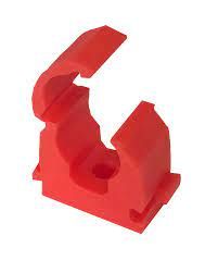 FM Products 22mm ( RED ) Single Clip Link Pipe Clip Box of 100