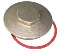 Primaflow Immersion Heater Plug and Washer Brass 1.3/4 Inch
