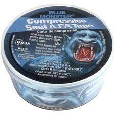 Blue Monster Compression Tape (1 Inch x 12 Foot)
