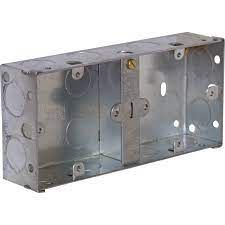 Electrical Back Box Metal Double (25mm)