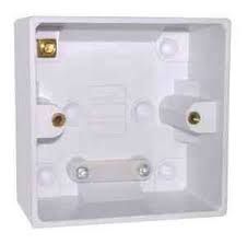 Electrical 1G Surface Box Single Plastic (45mm)