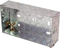 Primaflow Galvanised Metal Box - Double 35mm